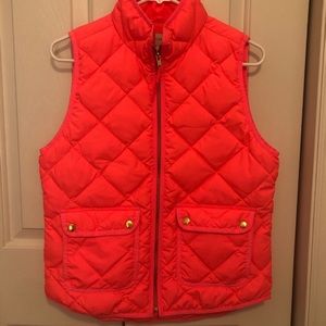 J Crew Bright Pink, Puffy Vest